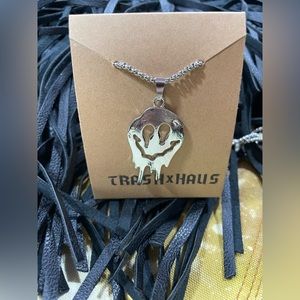 Drippy Face Necklace